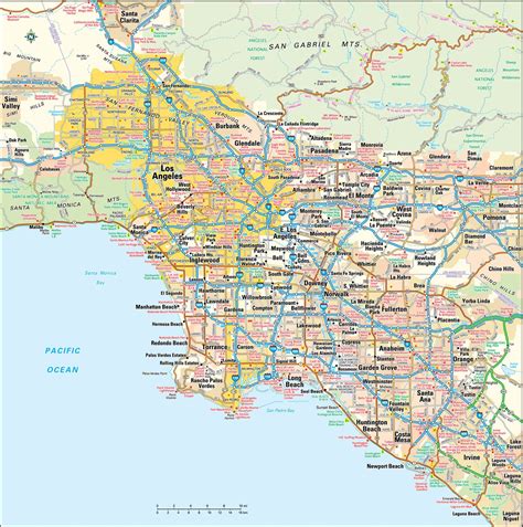 Los Angeles City Map .